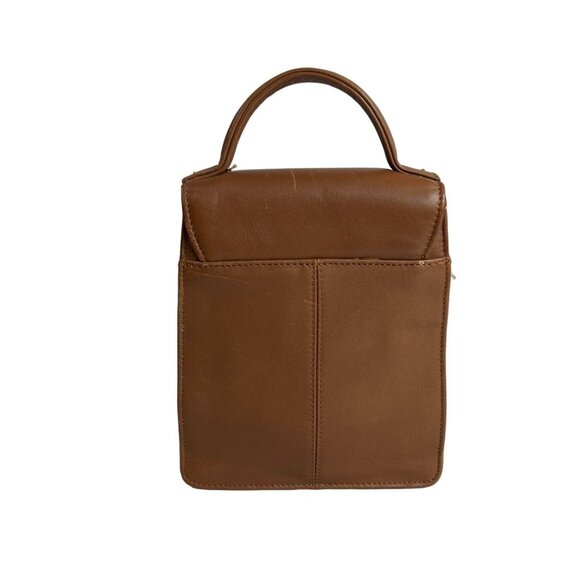 Fossil Women's Brown Leather Gold Tone Crossbody Bag With Magnetic Lock Sz S - Picture 5 of 10